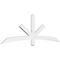 Ekena Millwork Alberta Architectural Grade PVC Gable Bracket, 84"W x 28"H x 2"D x 4"F, 8/12 Pitch GBP084X28X0204ALB00 - alternate 1